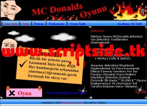 McDonalds Oyun Scripti Demo