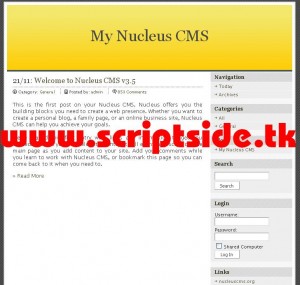 Nucleus CMS v3.5.1 Blog Scripti Demo